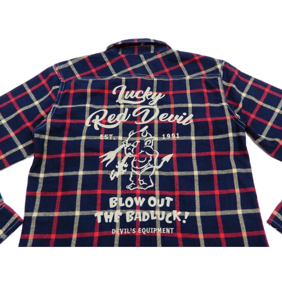 TEDMAN（テッドマン） チェック ネルシャツ 長袖シャツ Lucky Red