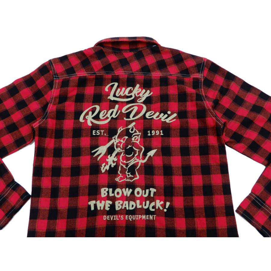 TEDMAN テッドマン チェック ネルシャツ 長袖シャツ Lucky Red Devil 