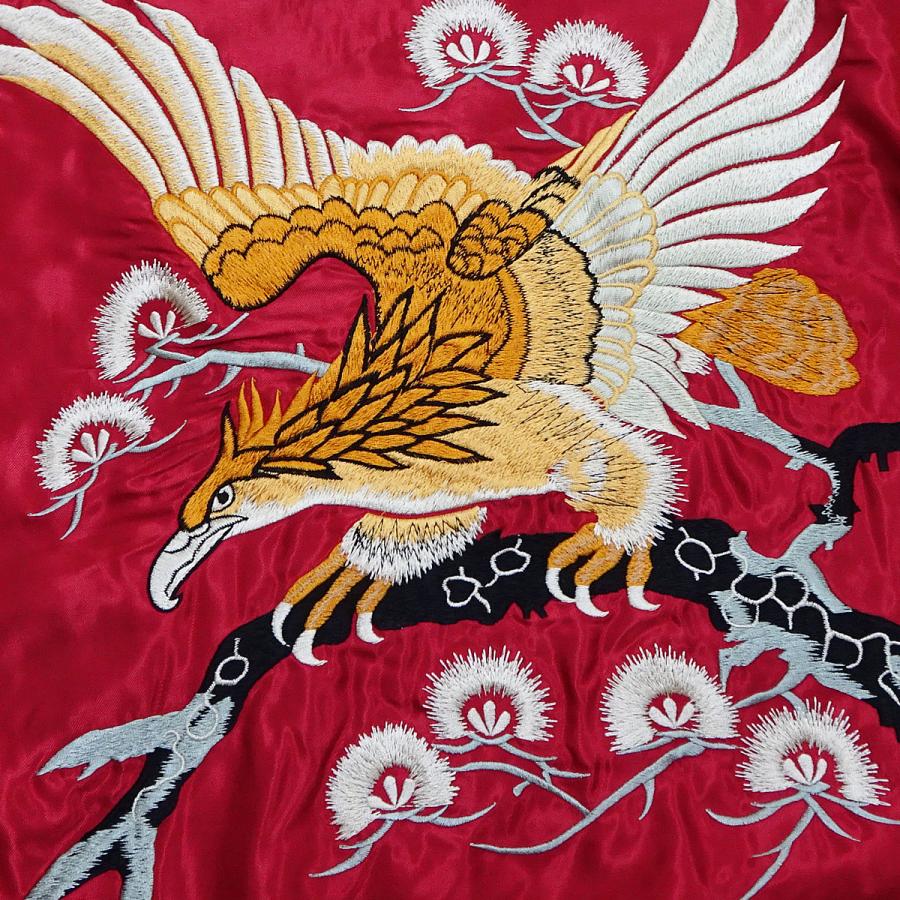 テーラー東洋　スカジャン　RED EAGLE×LANDSCAPE テーラー東洋スカジャン【RED EAGLE×LANDSCAPE】リバーシブルサテン