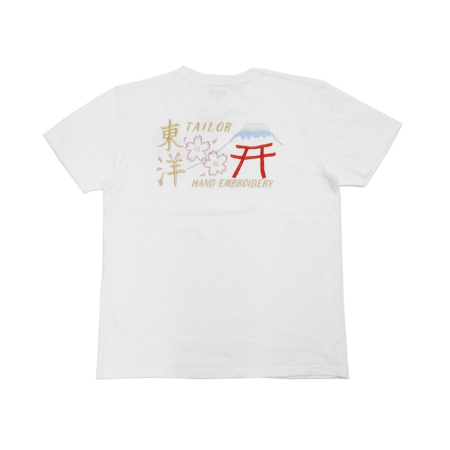 TAILOR TOYO テーラー東洋 スカTシャツ LOGO 半袖Tシャツ 総刺繍 