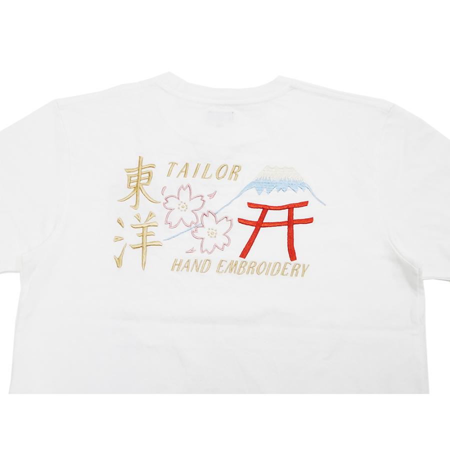 TAILOR TOYO テーラー東洋 スカTシャツ LOGO 半袖Tシャツ 総刺繍