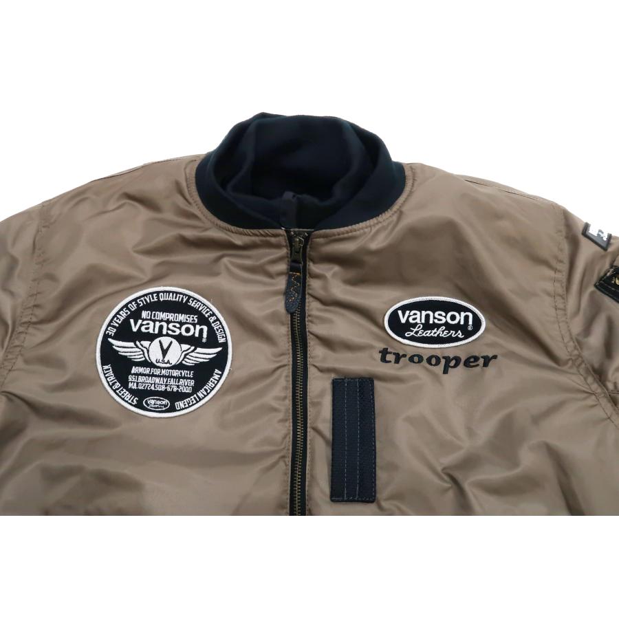 VANSON（バンソン） MA-1 VANSON trooper ジャケット 着脱式フロント