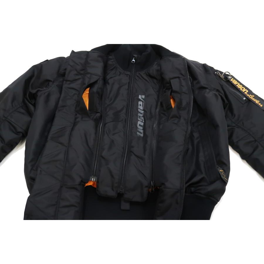 VANSON バンソン MA-1 trooper ジャケット 着脱式フロントネック VANSON バンソン MA-1 trooper ジャケット 着脱式フロントネック