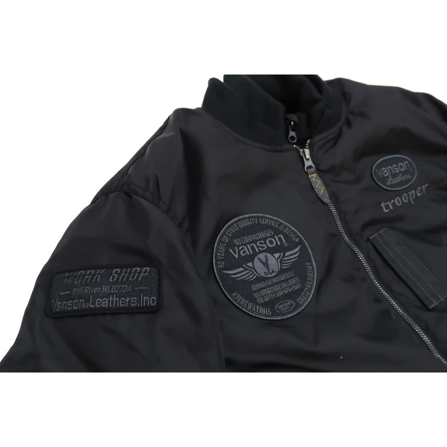 VANSON バンソン MA-1 trooper ジャケット 着脱式フロントネック VANSON バンソン MA-1 trooper ジャケット 着脱式フロントネック