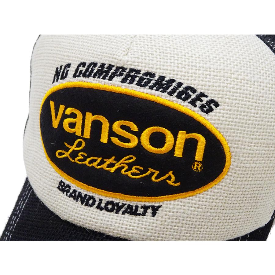 VANSON（バンソン） プリペラ メッシュキャップ 帽子 刺繍 オーバル