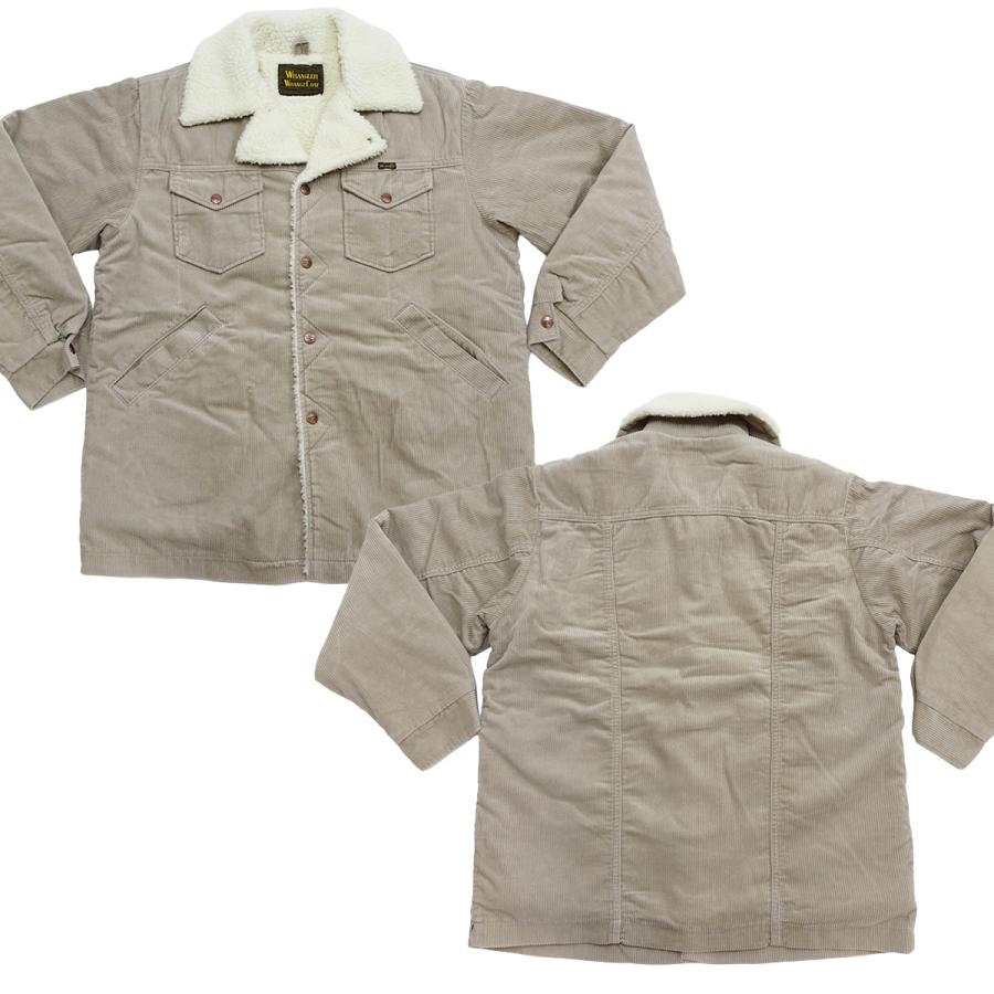 WRANGLER ラングラー　ランチコートコーデュロイ カバーオール ボア襟 Wrangler（ラングラー） ランチコート Wrangler US ORIGINAL 裏ボア