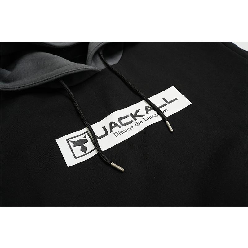 ジャッカル プルオーバーフーディビッグロゴ ブラック M Amazon.co.jp