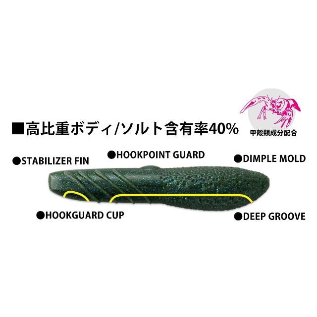 カバースキャット3.5グリーンパンプキン/ブルーフレーク ６袋 deps（デプス） カバースキャット3.5インチ #71 グリーンパンプキン