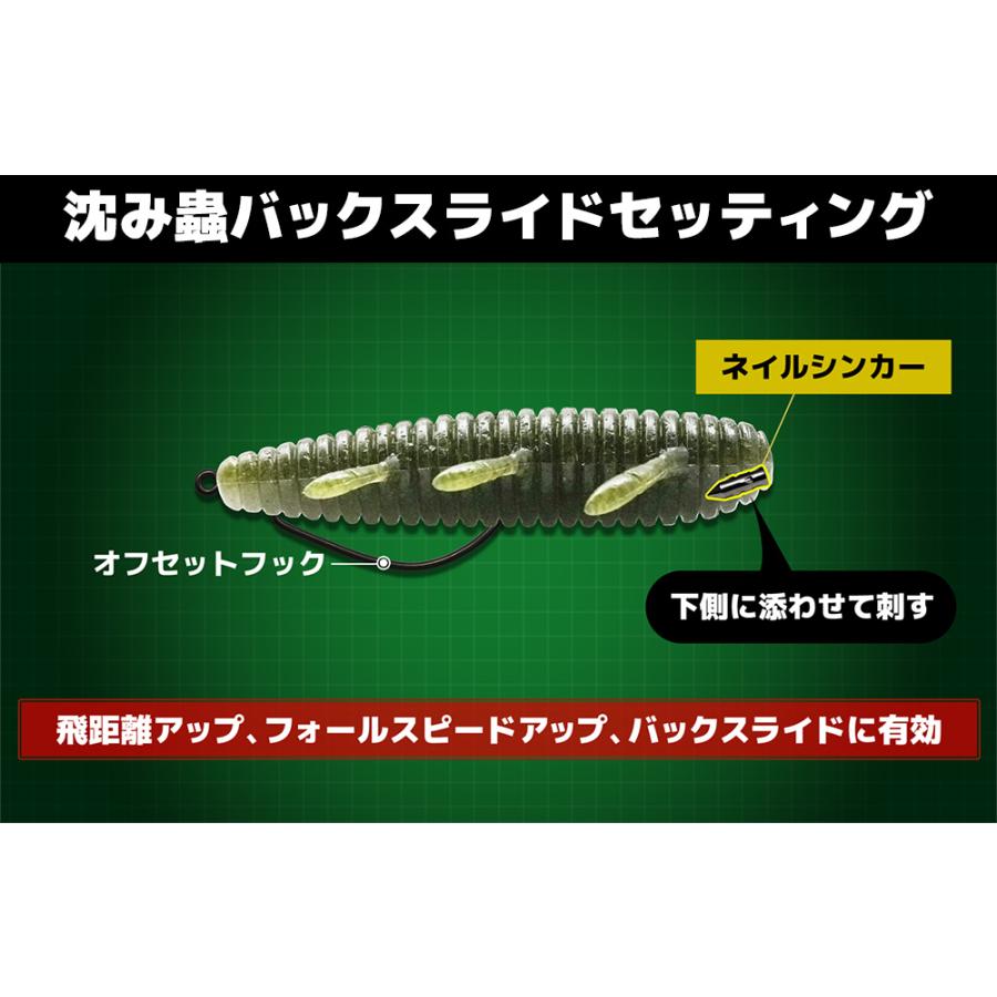 issei イッセイ☆沈み蟲3.2インチ☆アカマツSP2#51 : ルアー issei イッセイ☆沈み蟲3.2インチ☆アカマツSP2#51 : ルアー