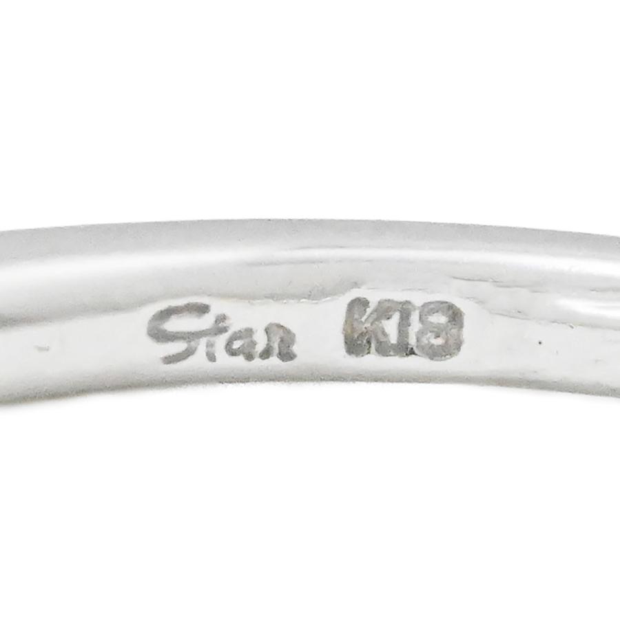 スタージュエリー STAR JEWELRY K18WG ホワイトゴールド ダイヤ0.08ct 
