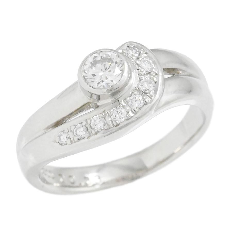 ポーラ POLA PT900 プラチナ ダイヤ0.33ct ダイヤモンド リング サイズ 