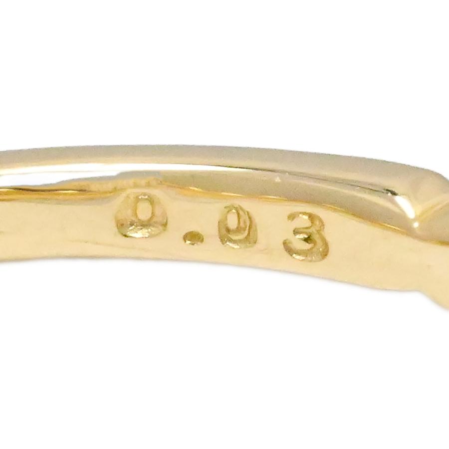 スタージュエリー STAR JEWELRY K18YG イエローゴールド ダイヤ0.03ct 
