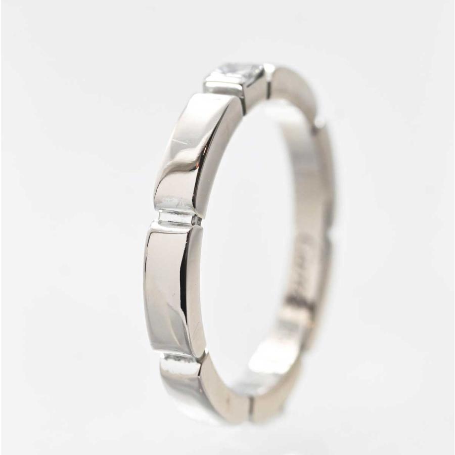 3014☆カルティエ Cartier 750WG ダイヤ1P ホワイトゴールド マイヨン
