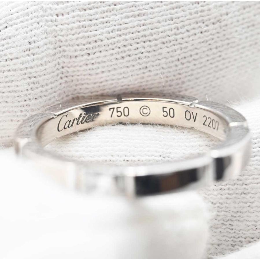カルティエ マイヨン パンテール WG 750 #50 3014☆カルティエ Cartier 750WG ダイヤ1P ホワイトゴールド マイヨン