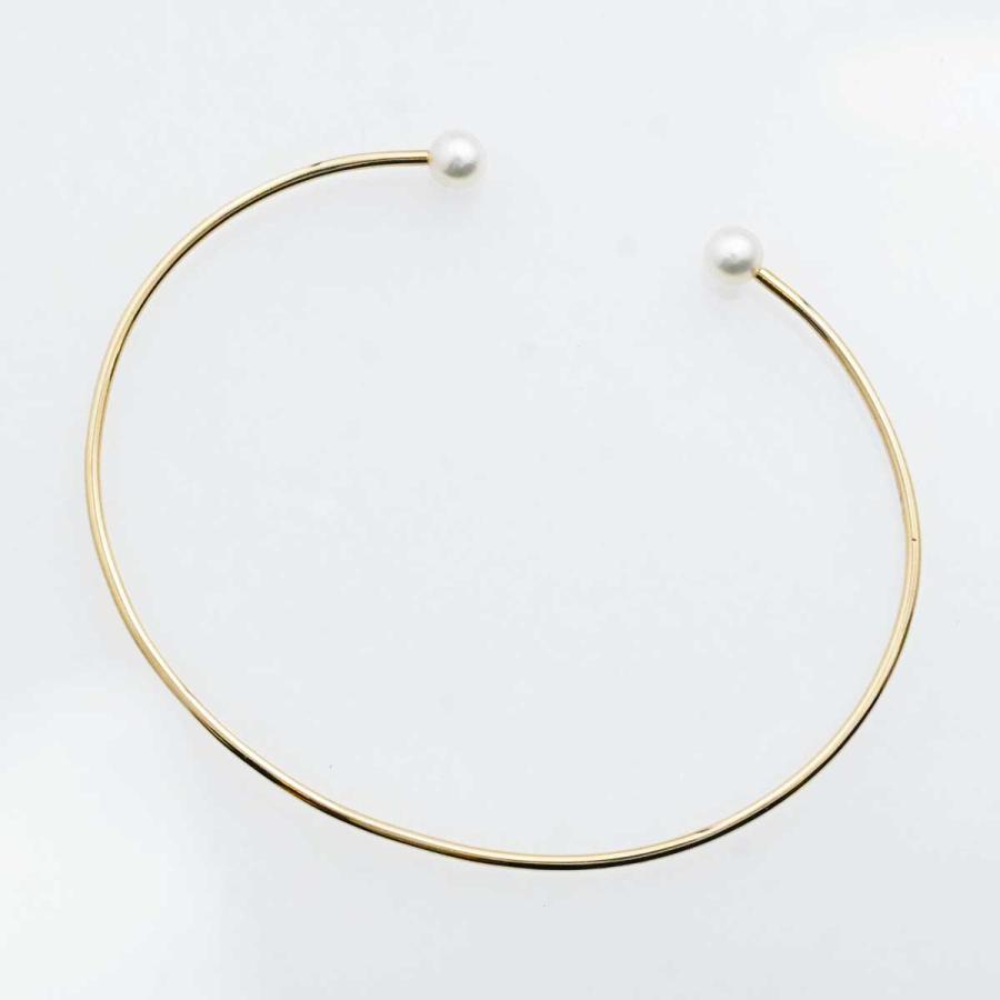 3023☆ミキモト MIKIMOTO K18YG イエローゴールド パール バングル