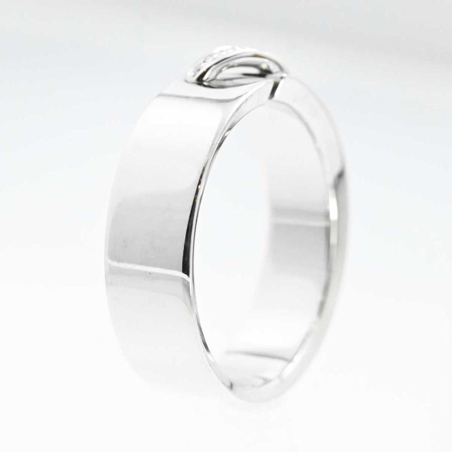 3095☆ショーメ CHAUMET 750WG ホワイトゴールド ダイヤ リアンリング