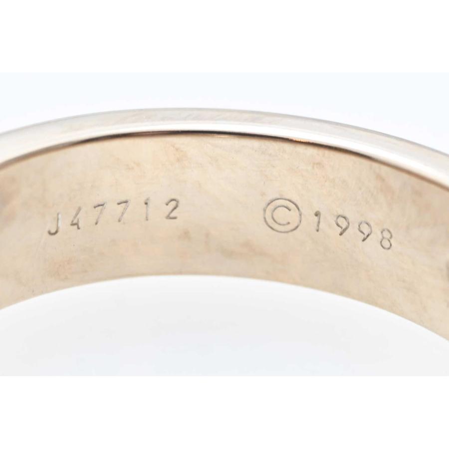 3138☆カルティエ　Cartier　750WG　ホワイトゴールド　ハーフダイヤ　ラブリング　５９号　_4