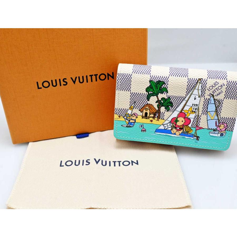 ルイヴィトン LOUIS VUITTON ポルトフォイユモネ ロザリ アズール 二  