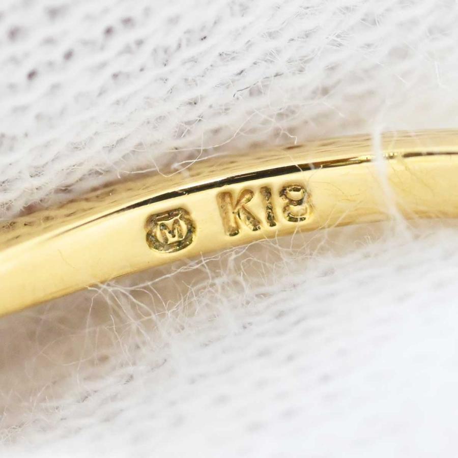 ミキモト MIKIMOTO K18YG ベビーパール 3P パールリング 11号