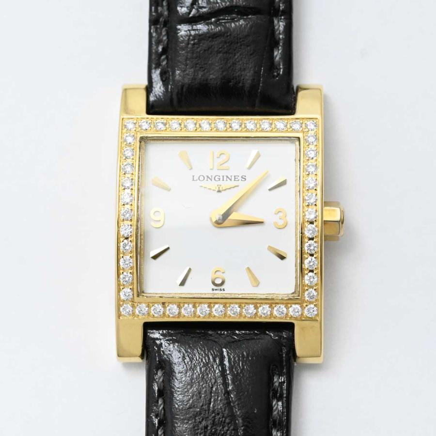 ロンジン LONGINES K18YG イエローゴールド ダイヤベゼル L5.166.7 