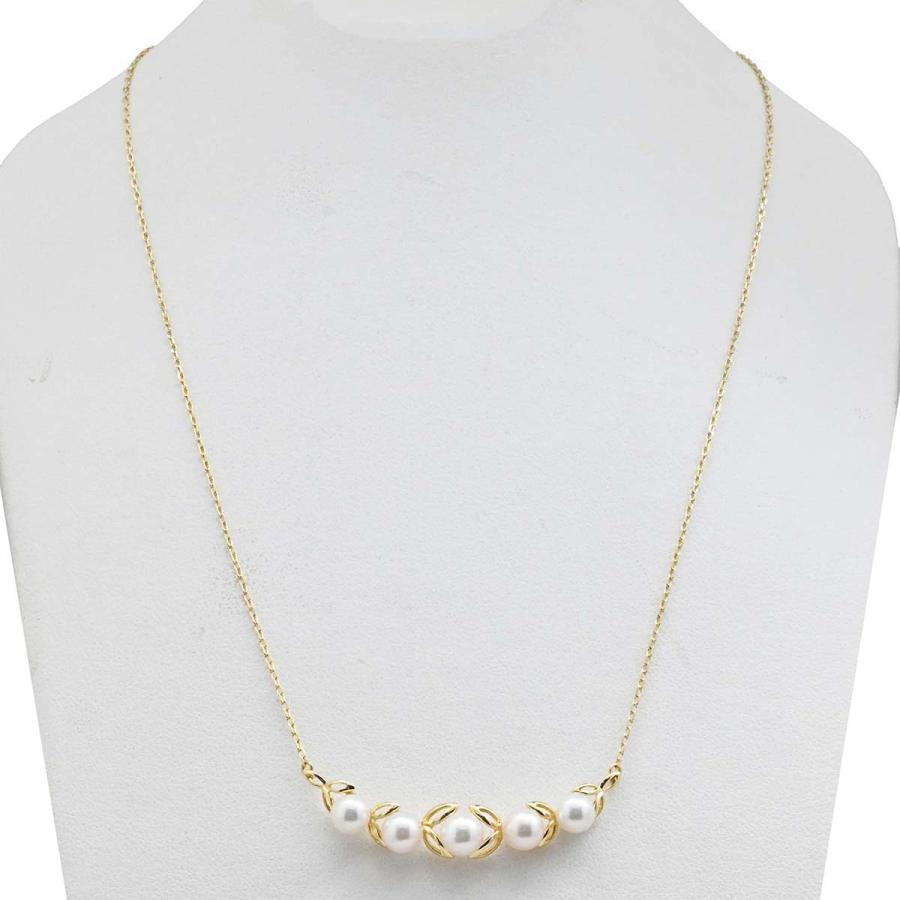 ミキモト⭐︎パールペンダント ゴールドチェーンネックレス ミキモト MIKIMOTO K18YG イエローゴールド パール ネックレス