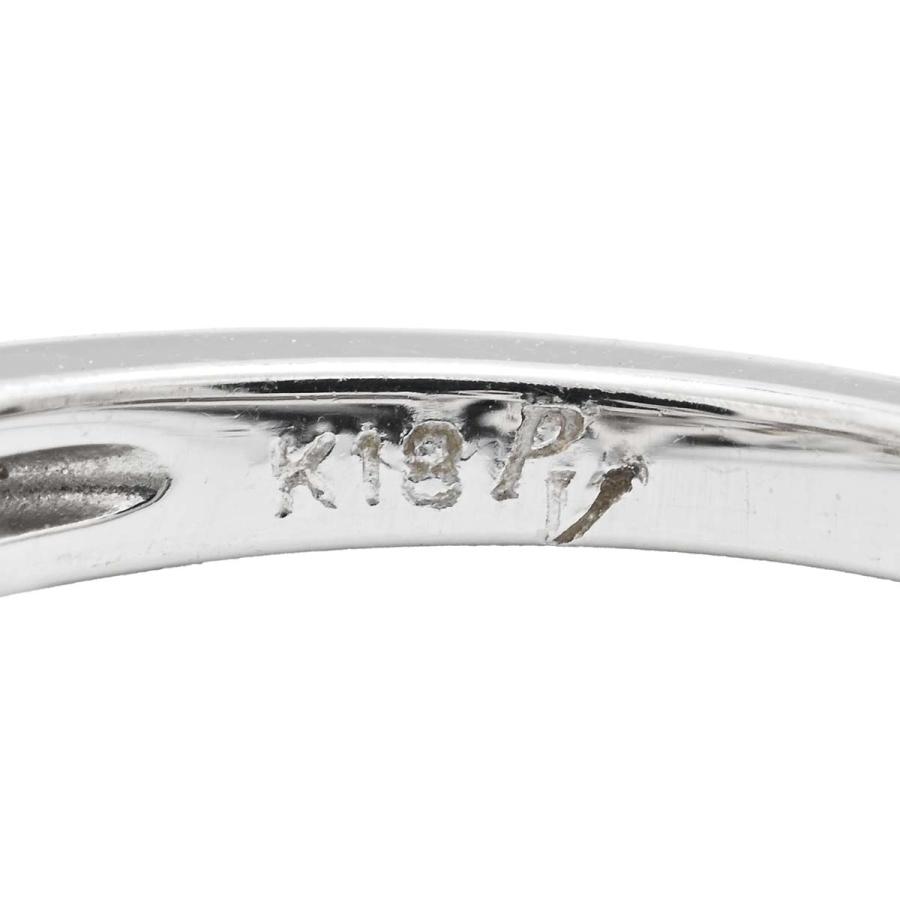 ポンテヴェキオ PONTE VECCHIO K18WG ダイヤ0.02ct アメジスト 