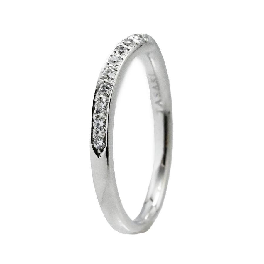 タサキ TASAKI Pt950 プラチナ ダイヤ0.07ct リング 9号 レディース 