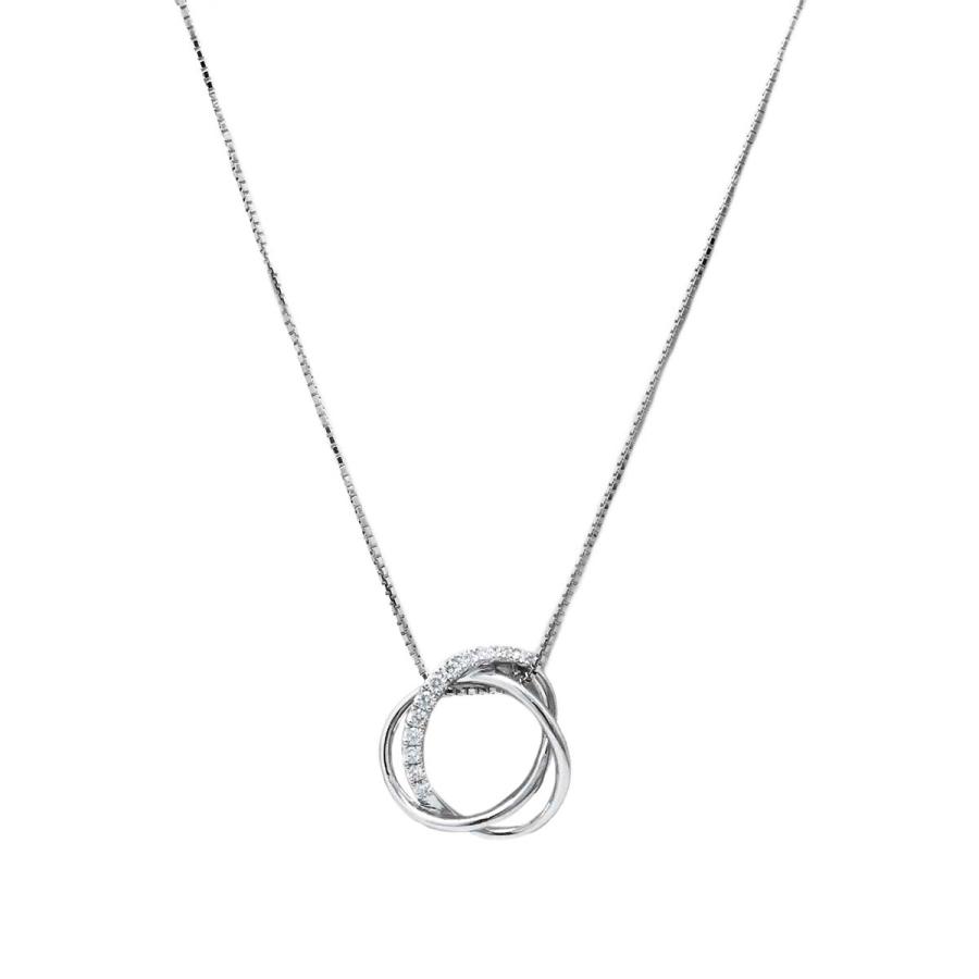 ●TASAKI/k18wgネックレス タサキ TASAKI K18WG ホワイトゴールド ダイヤ 0.19ct ネックレス