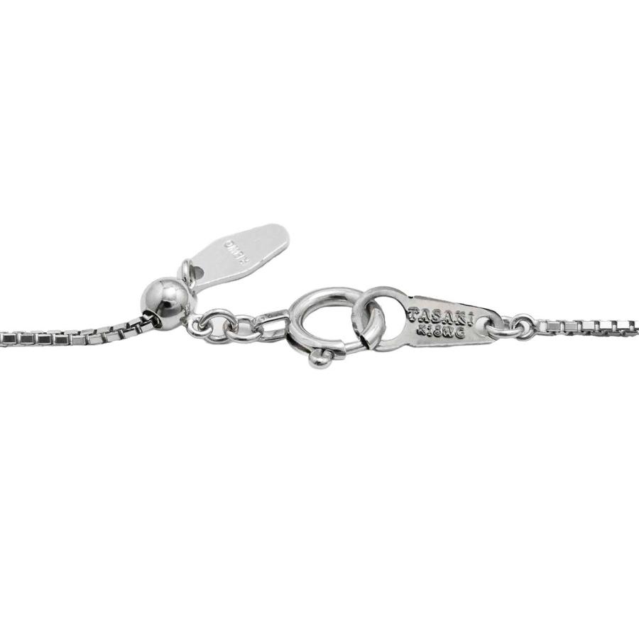 タサキ TASAKI K18WG ホワイトゴールド ダイヤ 0.19ct ネックレス