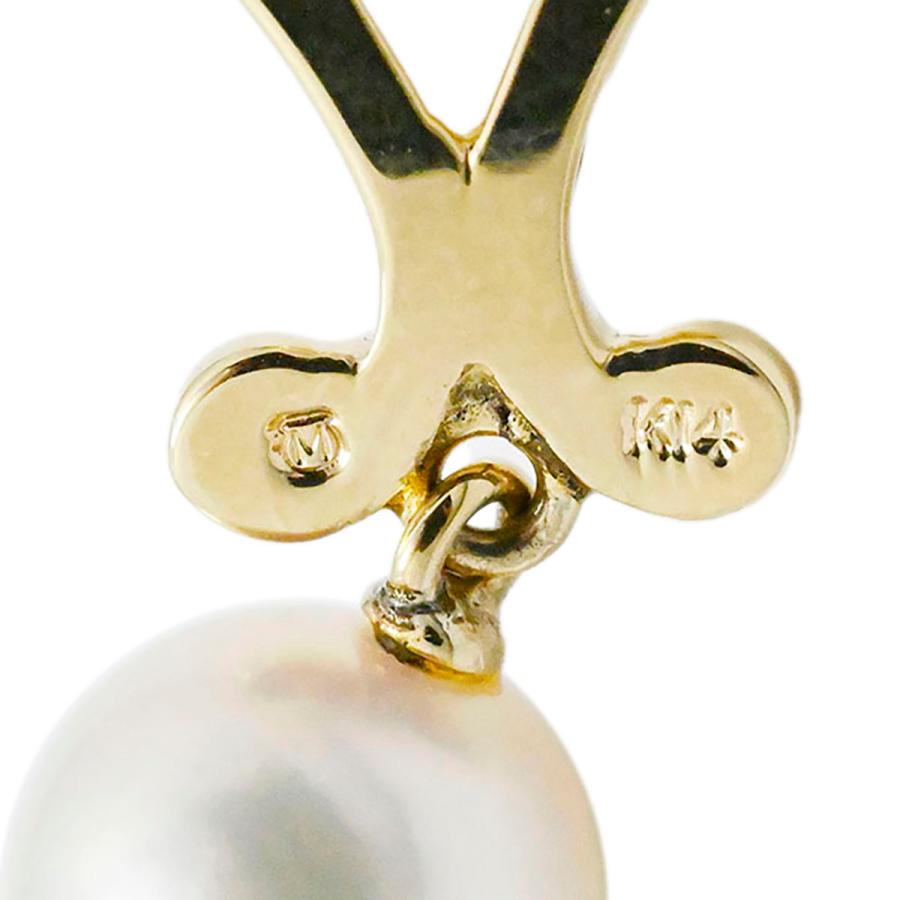 ミキモト MIKIMOTO K14YG イエローゴールド パールペンダントトップ 