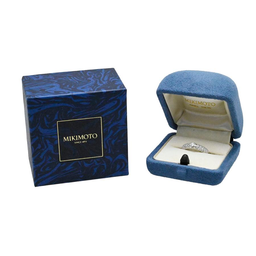 ミキモト MIKIMOTO Pt950 プラチナ ダイヤ0.40ct リング 10号