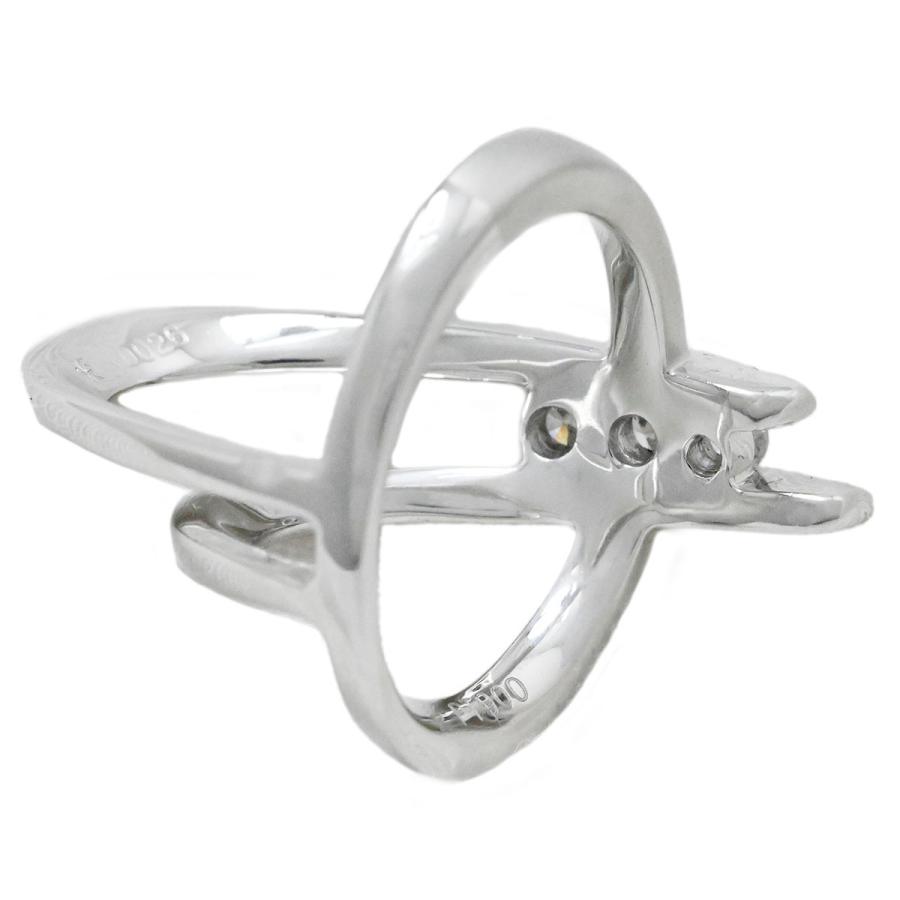 カラッチ Pt900 プラチナ KARATI ダイヤ0.26ct ピンキーリング サイズ