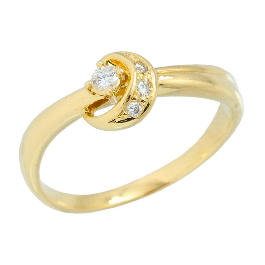 タサキ TASAKI K18YG イエローゴールド ダイヤモンド0.08ct リング 