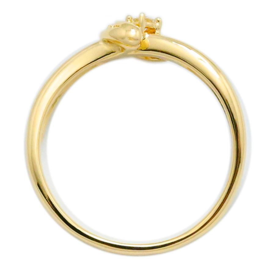 タサキ TASAKI K18YG イエローゴールド ダイヤモンド0.08ct リング 