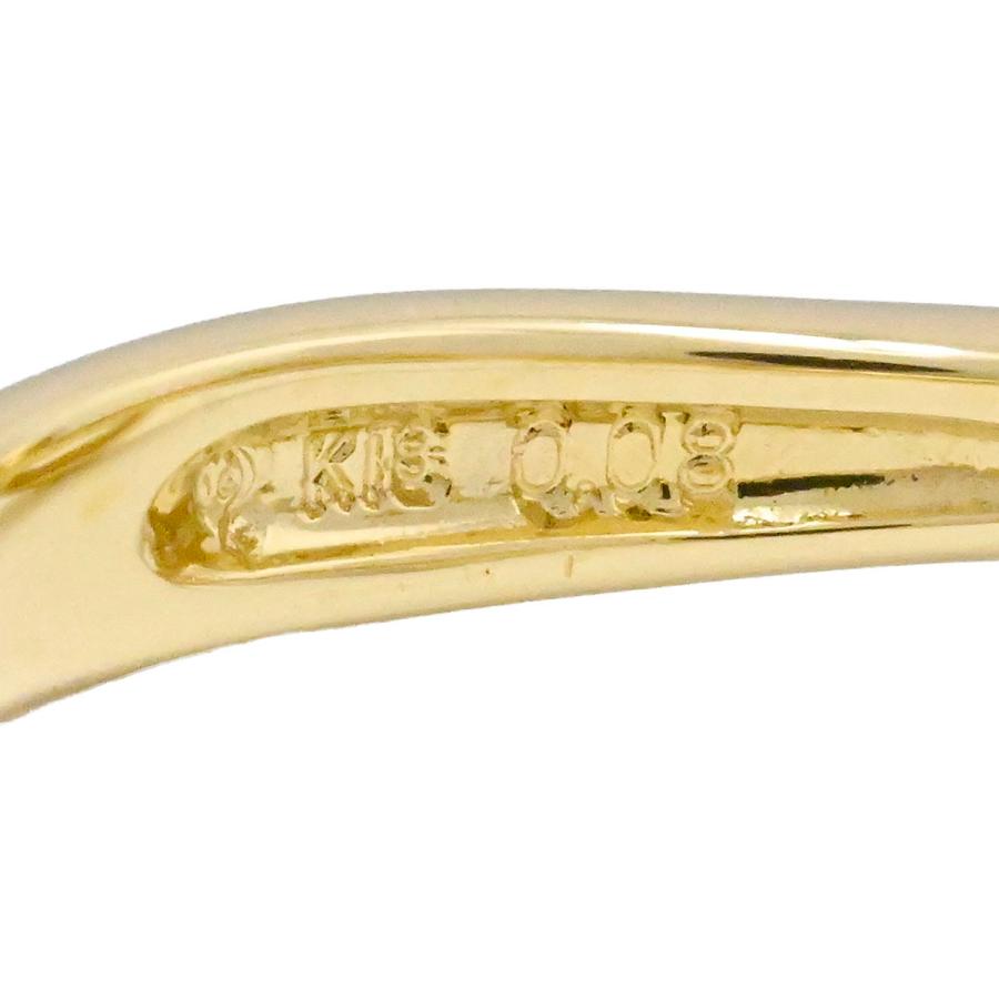 タサキ TASAKI K18YG イエローゴールド ダイヤモンド0.08ct リング 