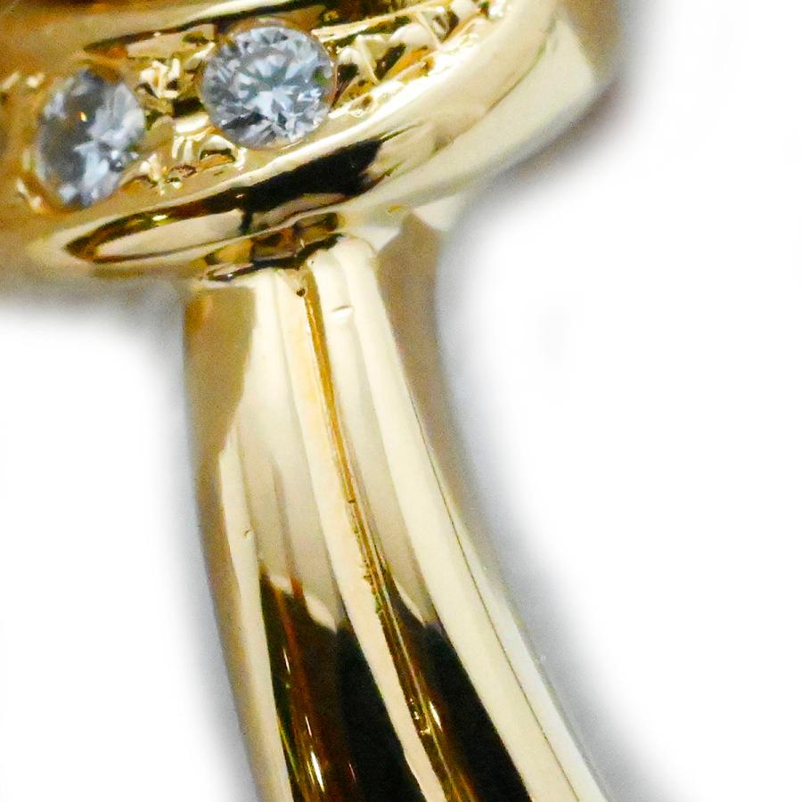 タサキ TASAKI K18YG イエローゴールド ダイヤモンド0.08ct リング 