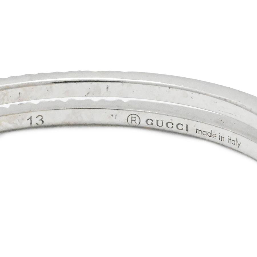 グッチ GUCCI 750WG K18WG ホワイトゴールド ダイヤ インフィニティ