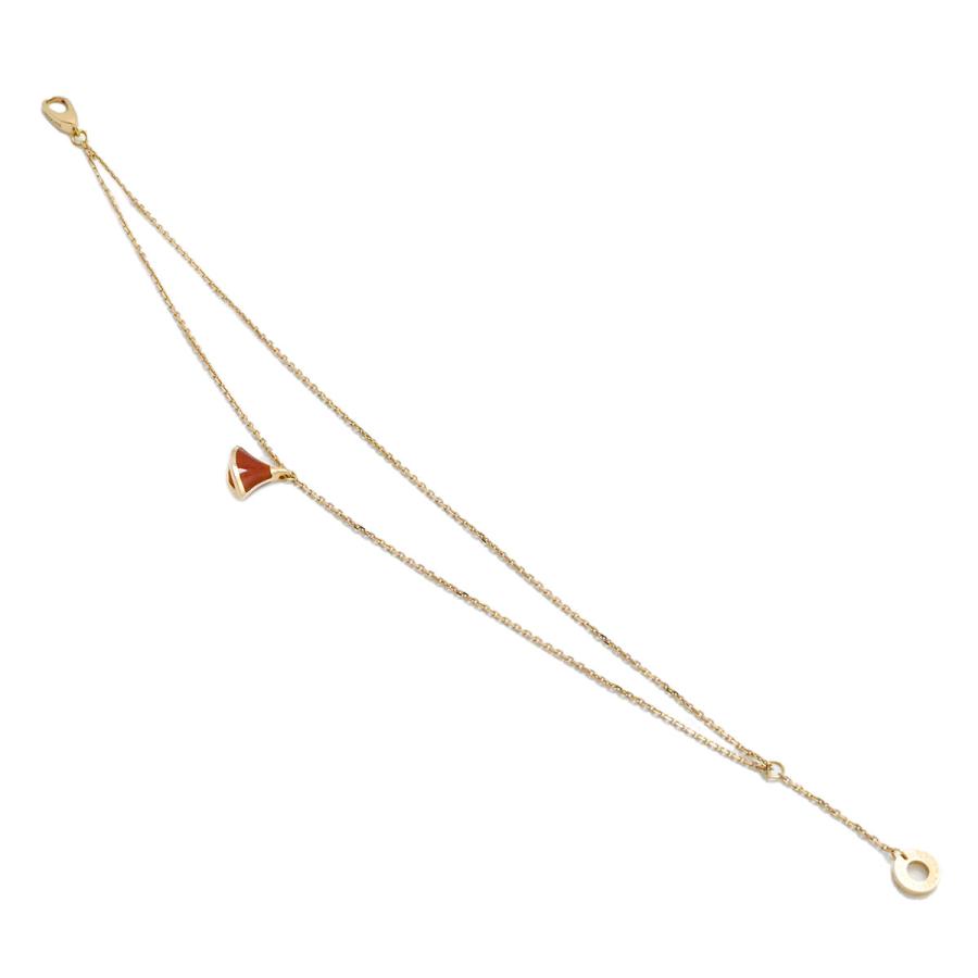 ブルガリ BVLGARI 750PG K18PG ピンクゴールド ディヴァドリーム カーネリアン ブレスレット SM レディース 3895_2