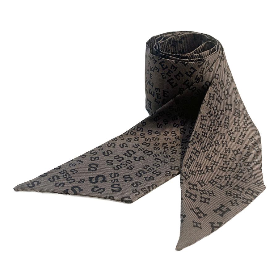 エルメス HERMES ツイリー シルクスカーフ アルファベットロゴ柄