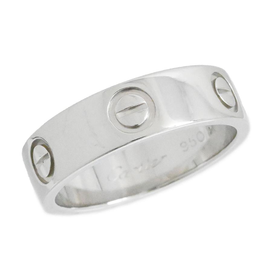 カルティエ CARTIER PT950 ラブリング プラチナ レディース メンズ