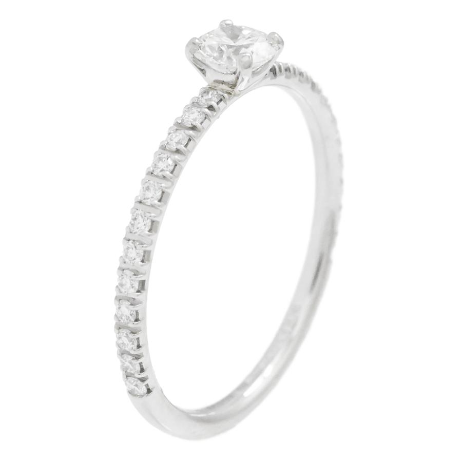 ブシュロン BOUCHERON Pt950 プラチナ ダイヤ0.23ct ミニ ビーラブド 