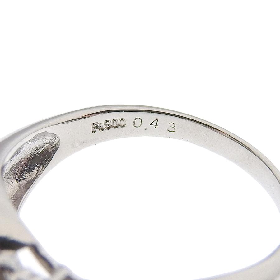 Pt900 プラチナ カラーチェンジ サファイア0.43ct ダイヤモンド0.10ct 