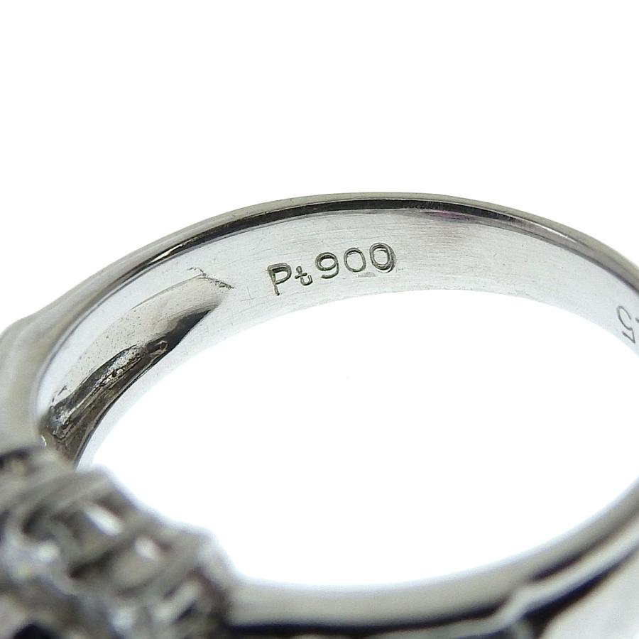 プラチナ900 一級品　天然ルビー　ダイヤモンド　リング　4,4g Pt900 プラチナ ルビー0.58ct ダイヤモンド1.25ct リング 指輪