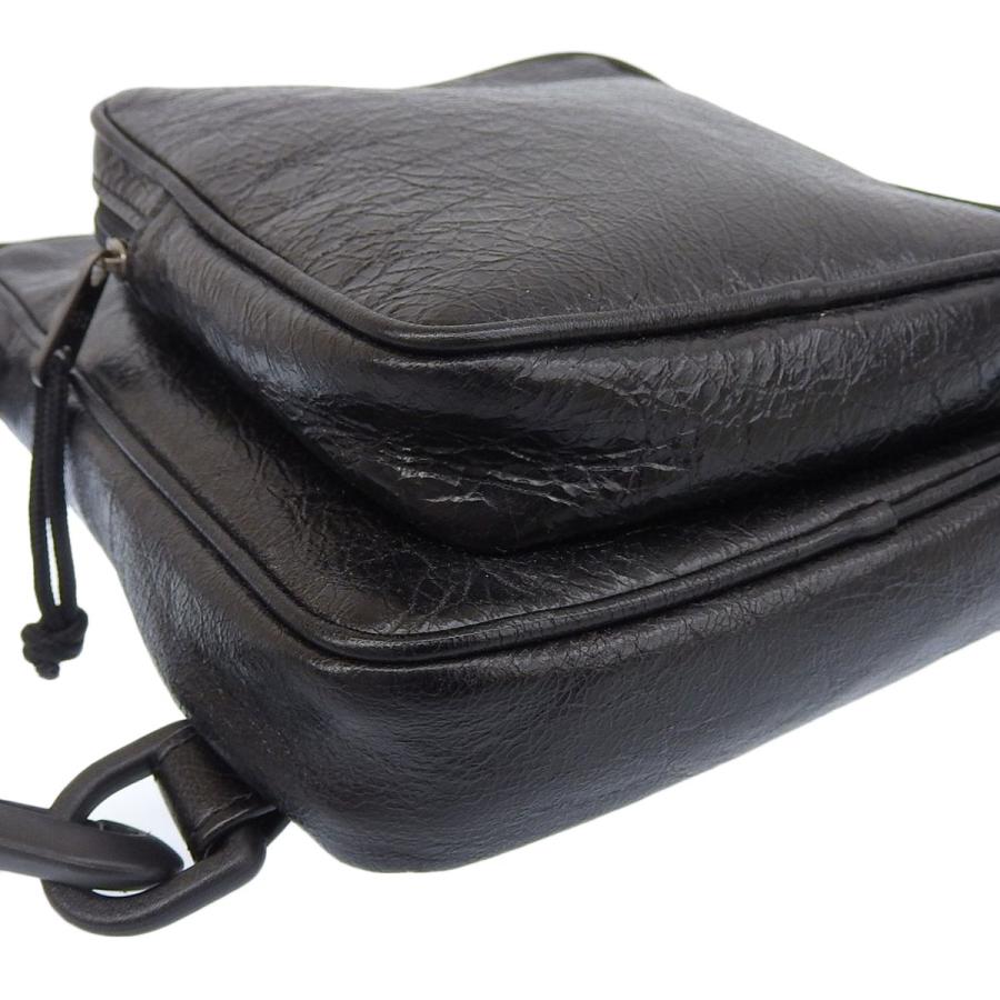 BALENCIAGA 【バレンシアガ】ショルダーバッグ ブラック 正規品⭐️美品⭐️ BALENCIAGA（バレンシアガ） ショルダーバッグ 型押しレザー ブラック