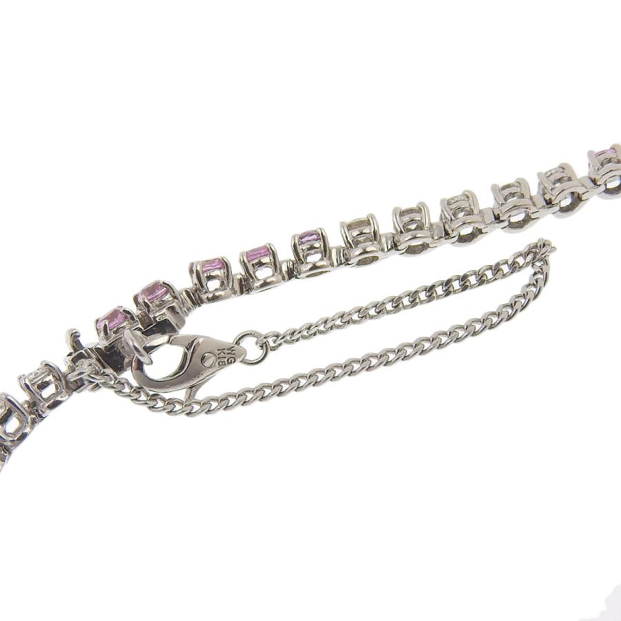 K18WG ホワイトゴールド ピンクサファイア 1.95ct ダイヤモンド 1.56 