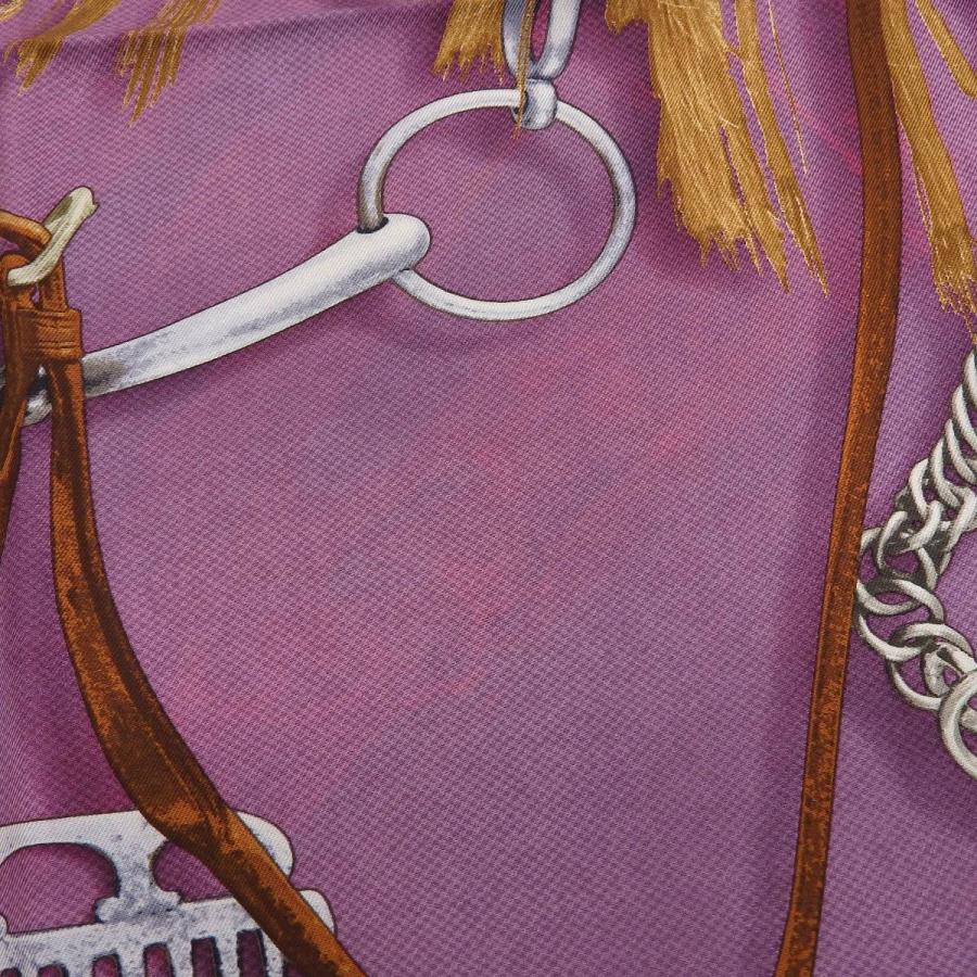 エルメス HERMES カレ90 PROJETS CARRES 馬具 スカーフ シルク 