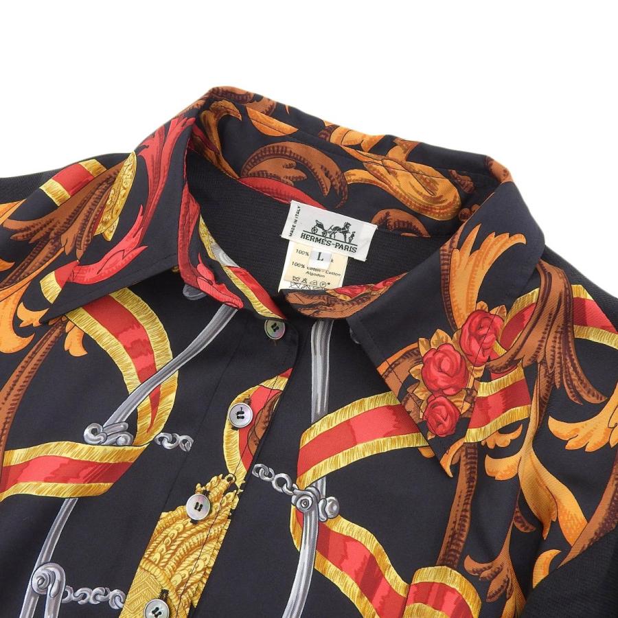 HERMES（エルメス） プルオーバー 長袖ニット ブラウス シルク 