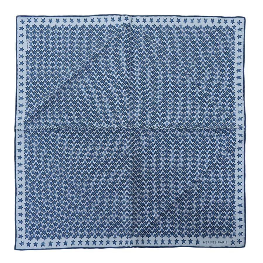 HERMES エルメス シルク スカーフ ポケットチーフ HERMES（エルメス） プチカレ ポケットチーフ スカーフ 亀 シルク100