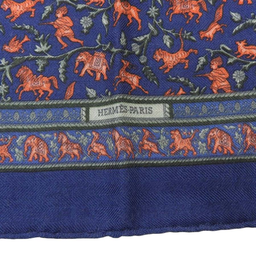 HERMES カシミヤシルク インドの狩猟CHASSE EN INDE プチカレ
