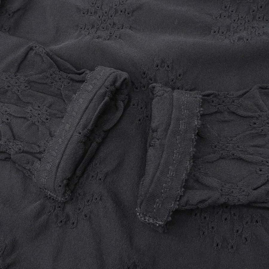 CHANEL（シャネル） ニット ワンピース 長袖 透かし柄 ブラック 黒